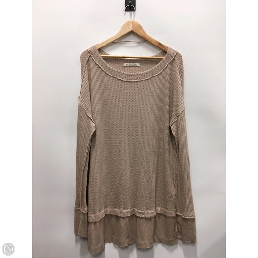 Top Long Sleeve By We The Free In Tan, Size: L