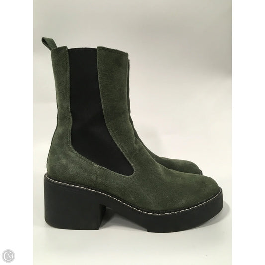 Boots Ankle Heels By Nine West In Green, Size: 9