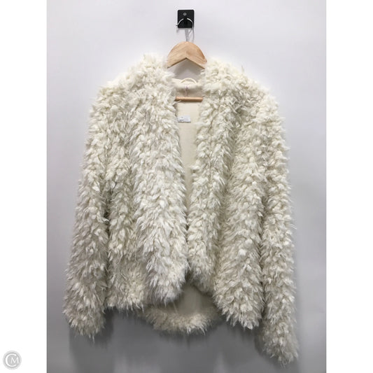 Coat Faux Fur & Sherpa By Free People In White, Size: M