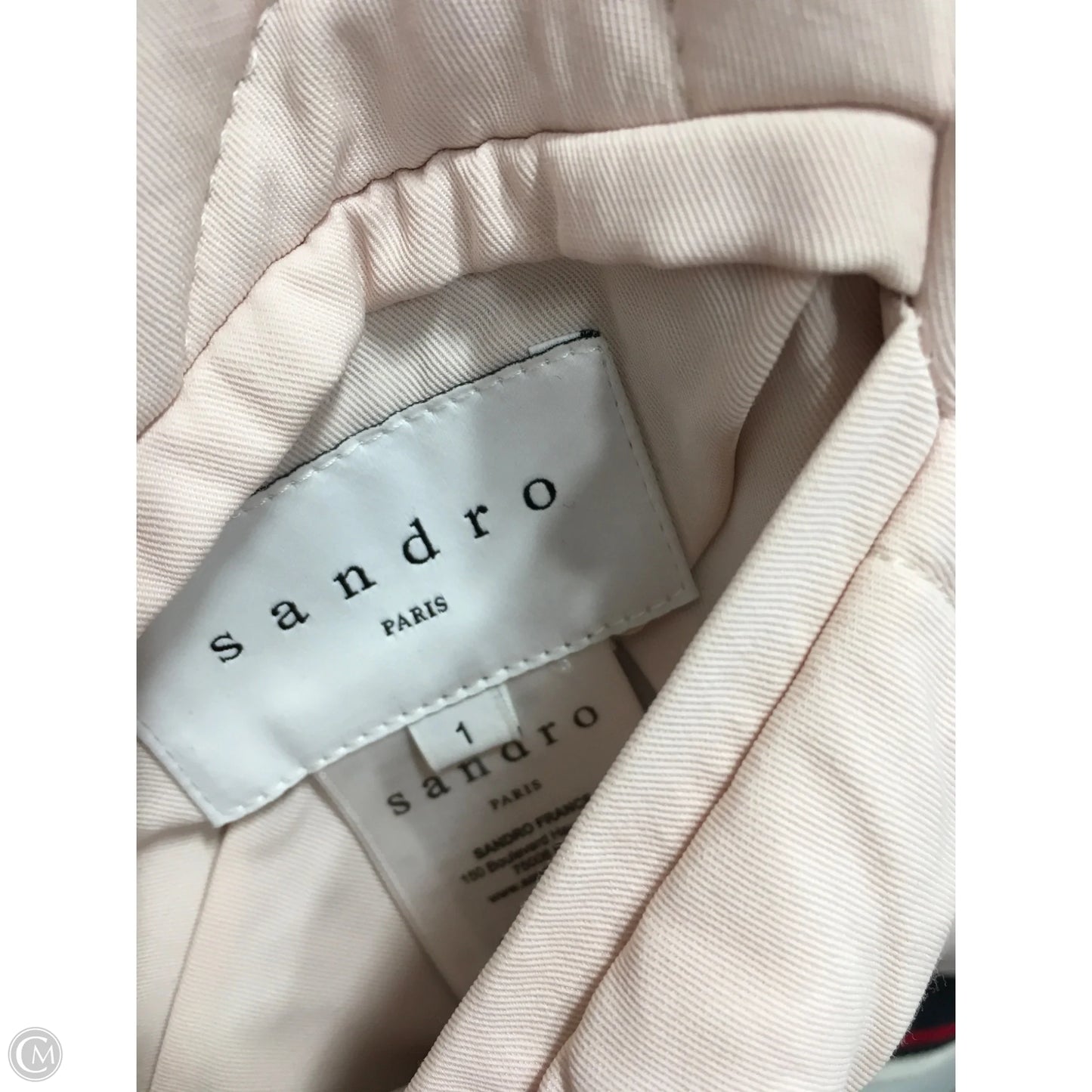 Jacket Designer By Sandro In Blue & Pink, Size: S