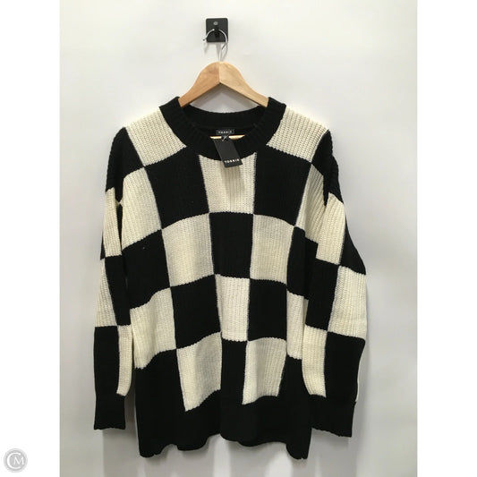 Sweater By Torrid In Black & White, Size: L