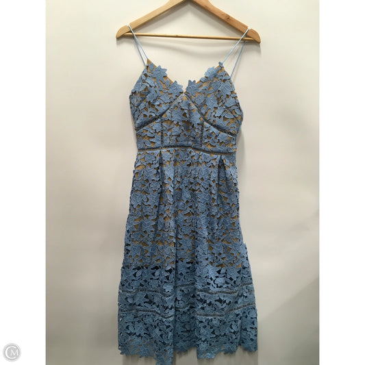 Dress Party Short By self portrait In Blue & Cream, Size: S