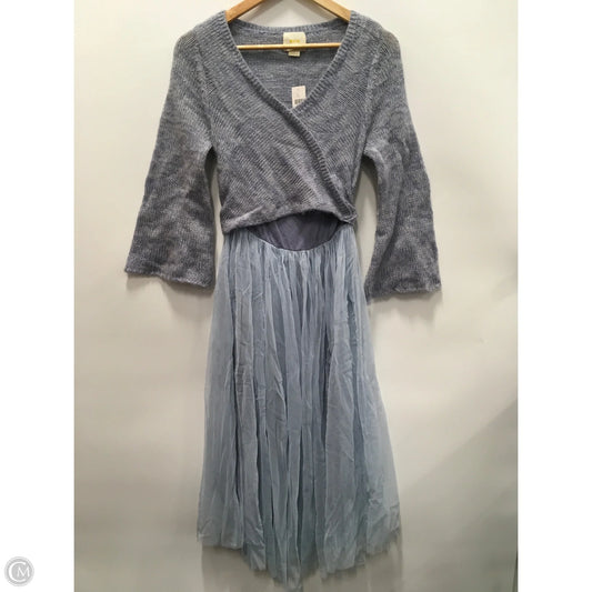 Dress Party Midi By Maeve In Blue, Size: Xs