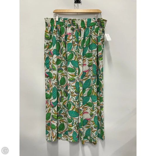 Pants Wide Leg By Rose And Olive In Tropical Print, Size: 3x