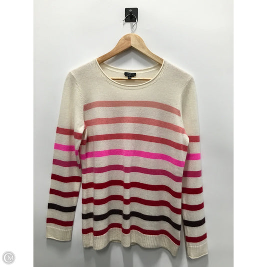 Sweater Cashmere By Talbots In Striped Pattern, Size: Mp