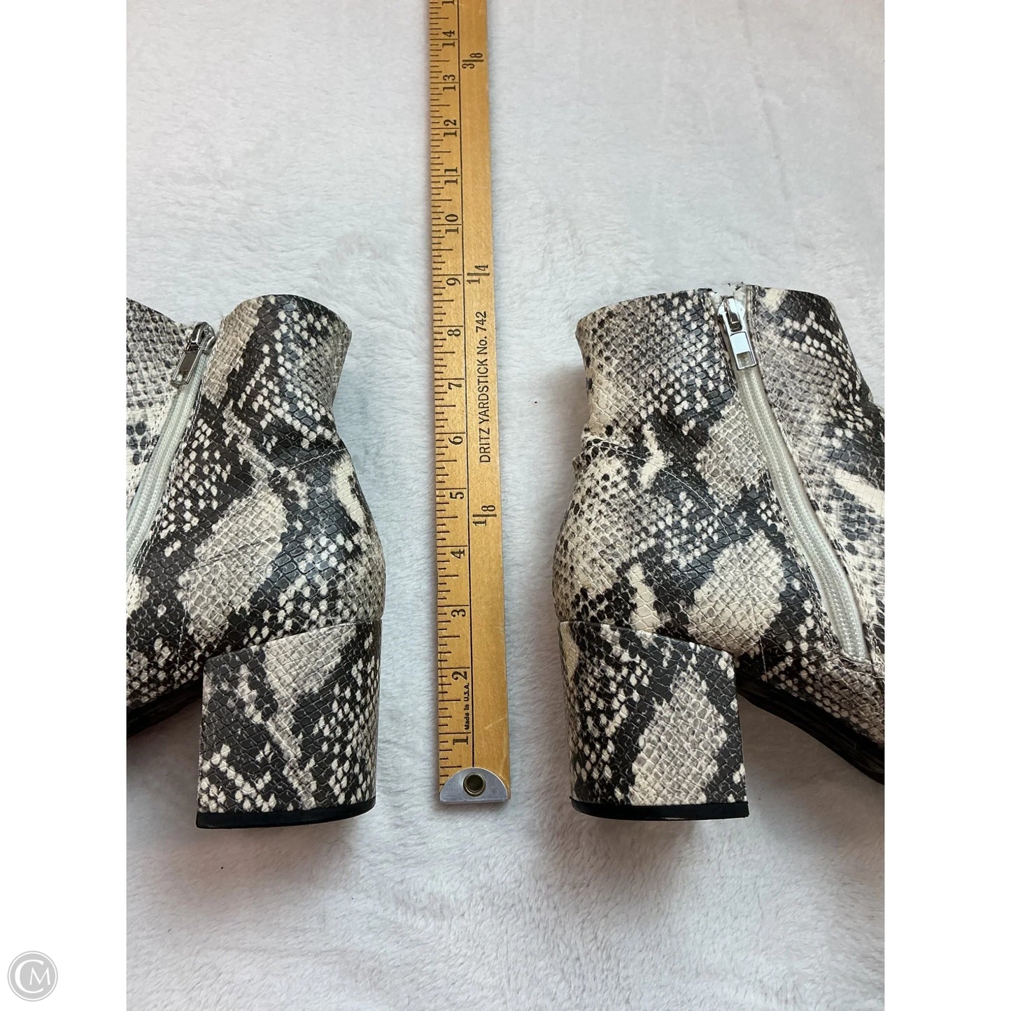 Boots Ankle Heels By Madden Girl In Snakeskin Print, Size: 10
