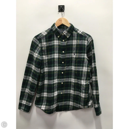 Top Long Sleeve By Polo Ralph Lauren In Plaid Pattern, Size: S