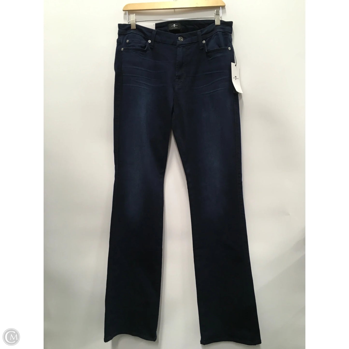 Jeans Boot Cut By 7 For All Mankind In Blue Denim, Size: 10