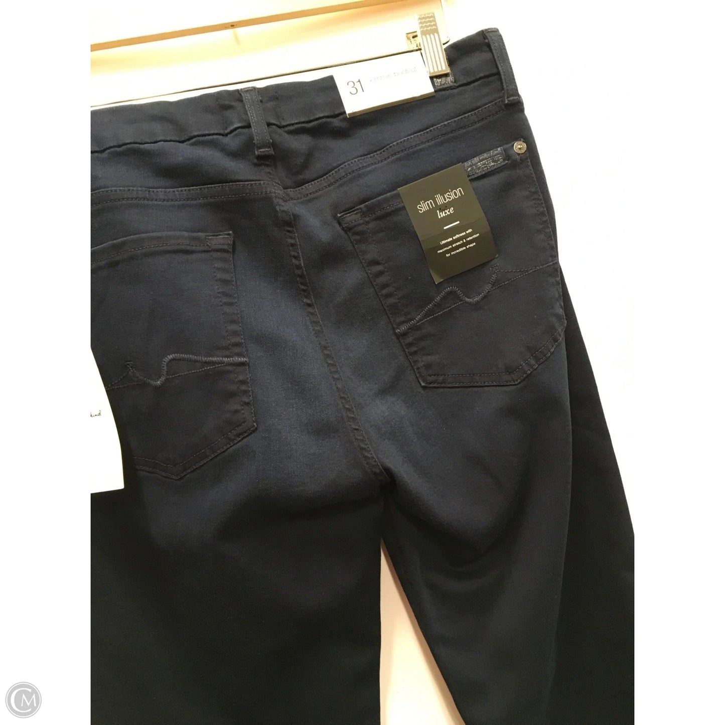 Jeans Boot Cut By 7 For All Mankind In Blue Denim, Size: 10