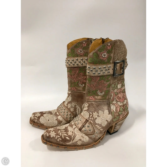 Boots Western By Old Gringo In Floral Print, Size: 8.5