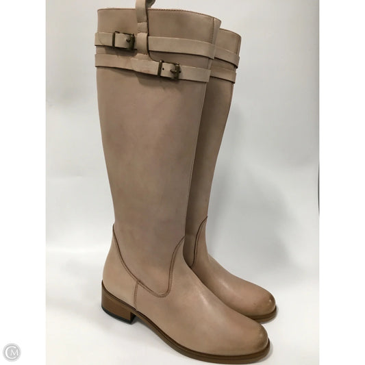 Boots Knee Flats By Girotti In Tan, Size: 8.5