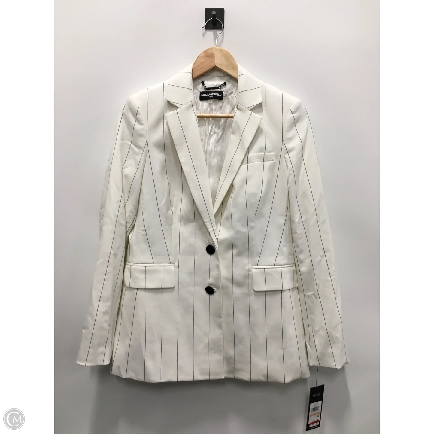 Blazer By Karl Lagerfeld In White, Size: S