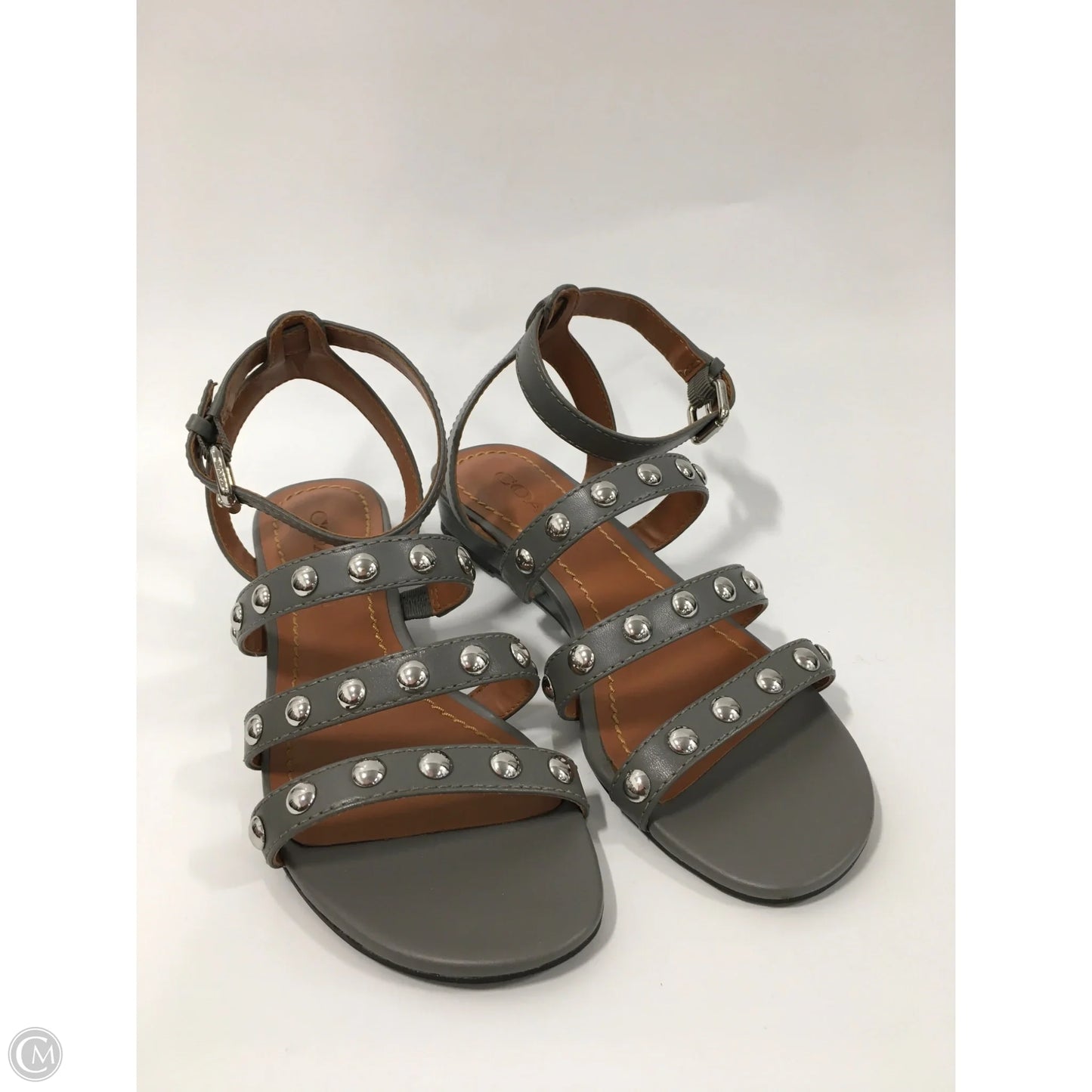 Sandals Designer By Coach In Grey, Size: 6