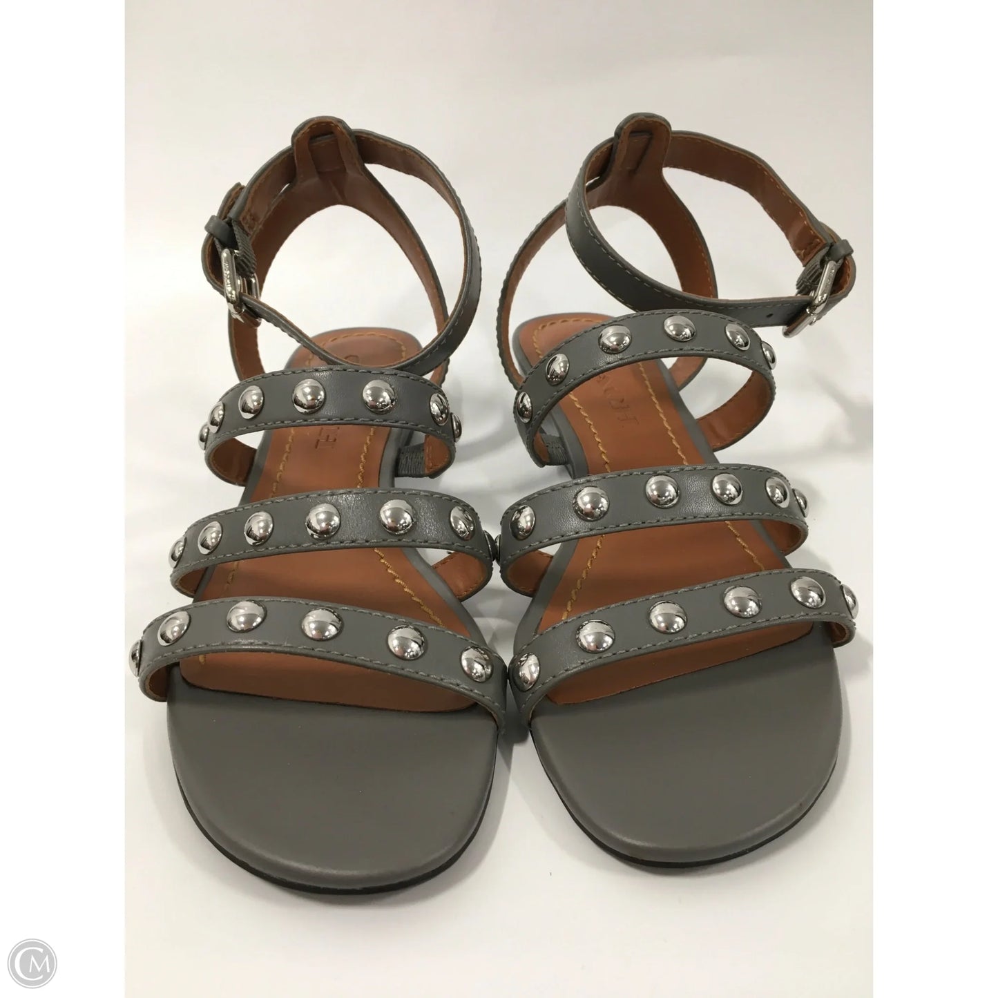 Sandals Designer By Coach In Grey, Size: 6
