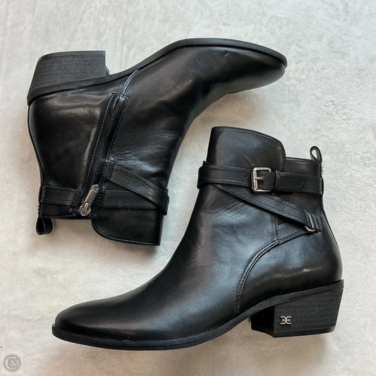Boots Ankle Flats By Sam Edelman In Black, Size: 8.5