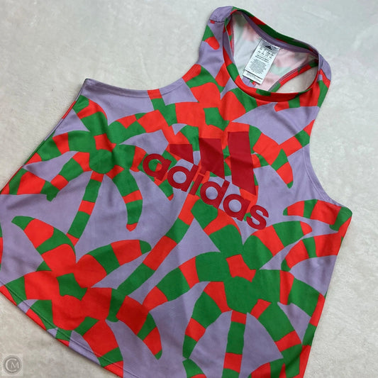Athletic Tank Top By Adidas In Green, Size: L