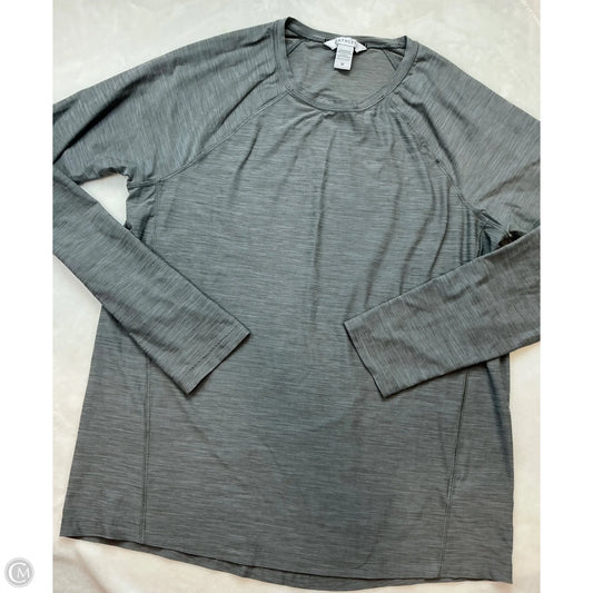 Athletic Top Long Sleeve Crewneck By Athleta In Grey, Size: M