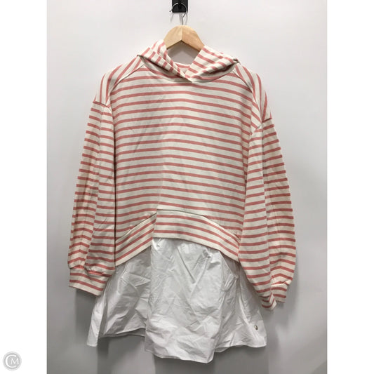 Sweatshirt Hoodie By Pilcro In Striped Pattern, Size: S