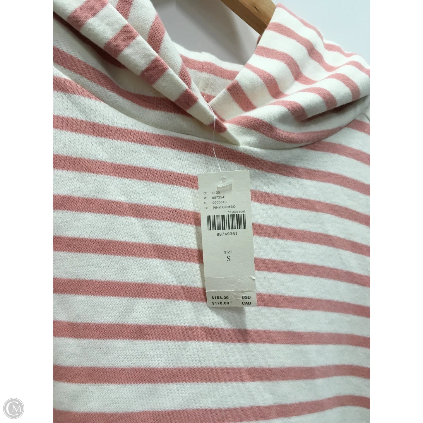 Sweatshirt Hoodie By Pilcro In Striped Pattern, Size: S