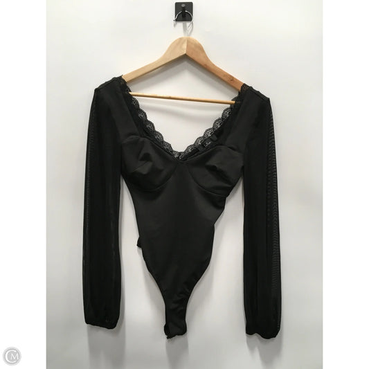 Bodysuit By Lulus In Black, Size: Xs