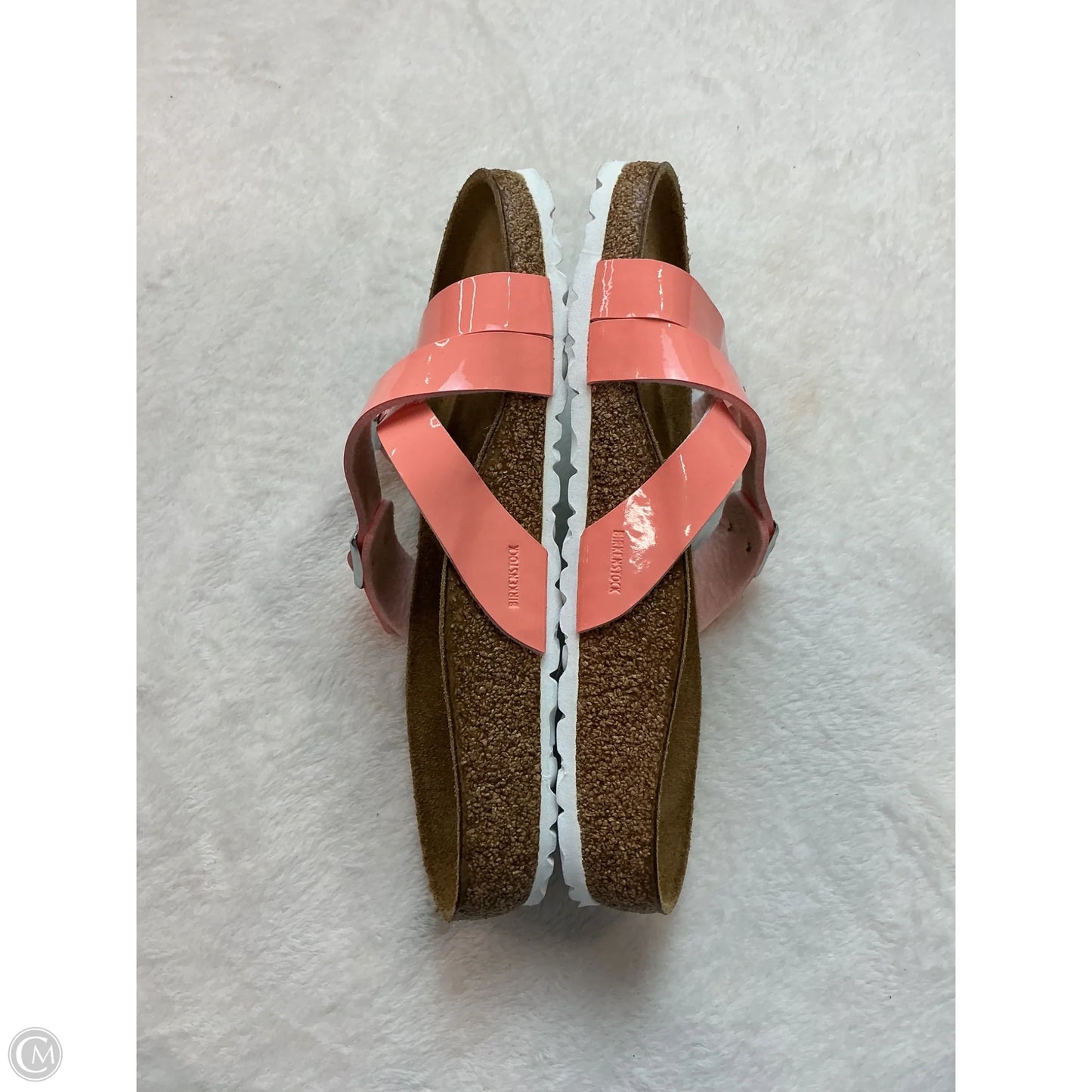 Sandals Flats By Birkenstock In Coral, Size: 7