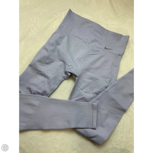 Athletic Leggings By Nike In Purple, Size: M