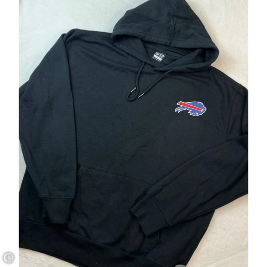 Athletic Sweatshirt Hoodie By Nfl In Black, Size: L