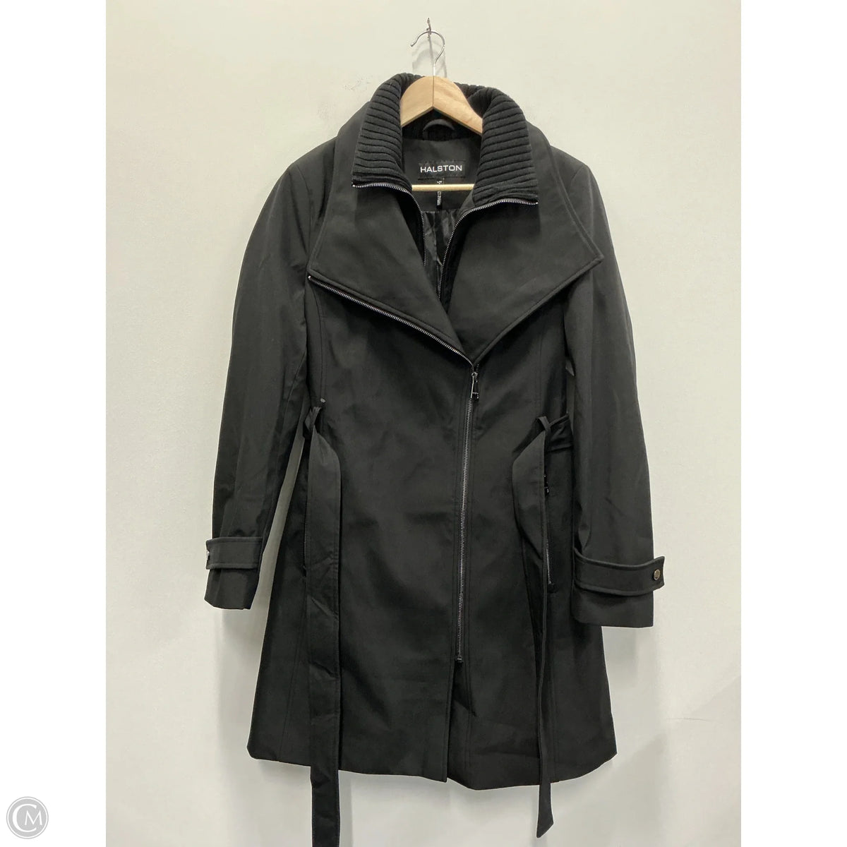 Coat Designer By Halston In Black, Size: L
