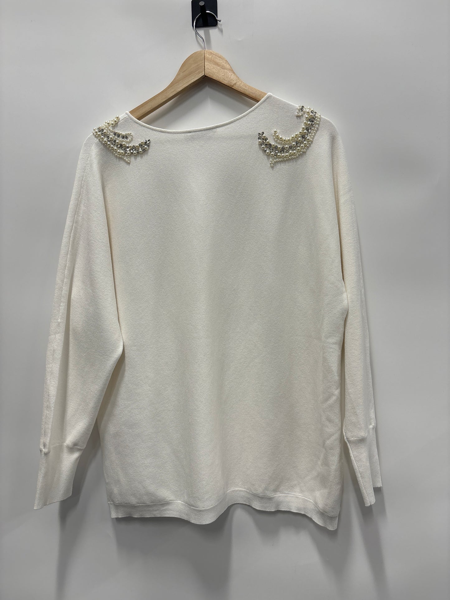 Sweater By Chicos In OFF White, Size: L