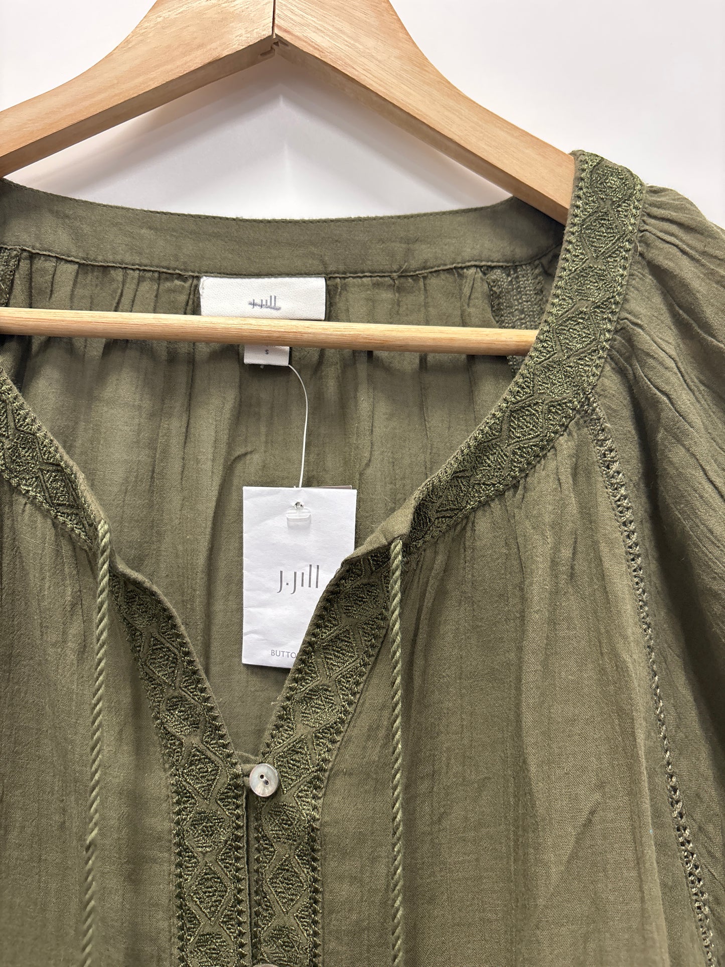 Top Short Sleeve By J Jill In Green, Size: S