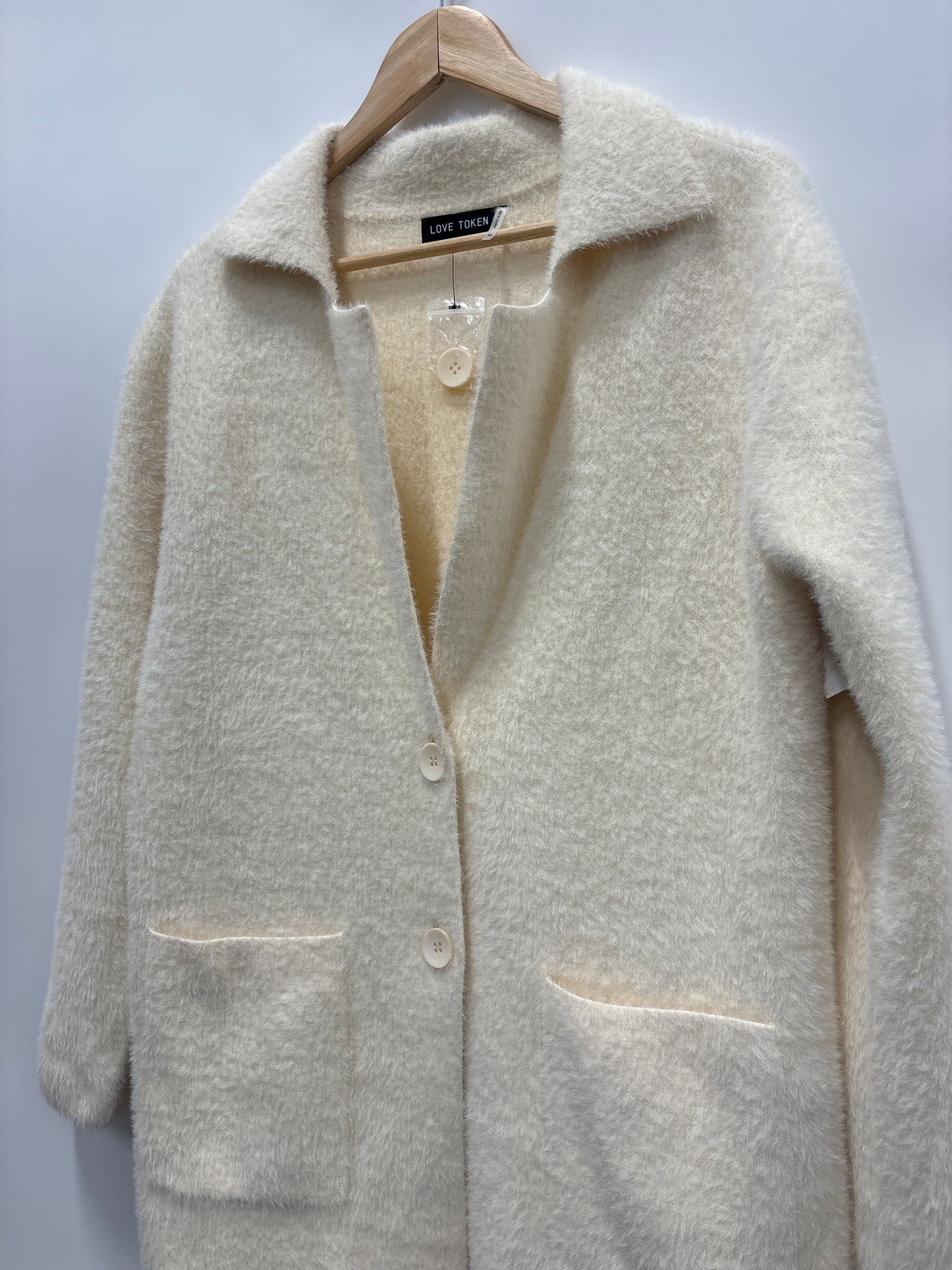 Jacket Other By Clothes Mentor In Cream, Size: M