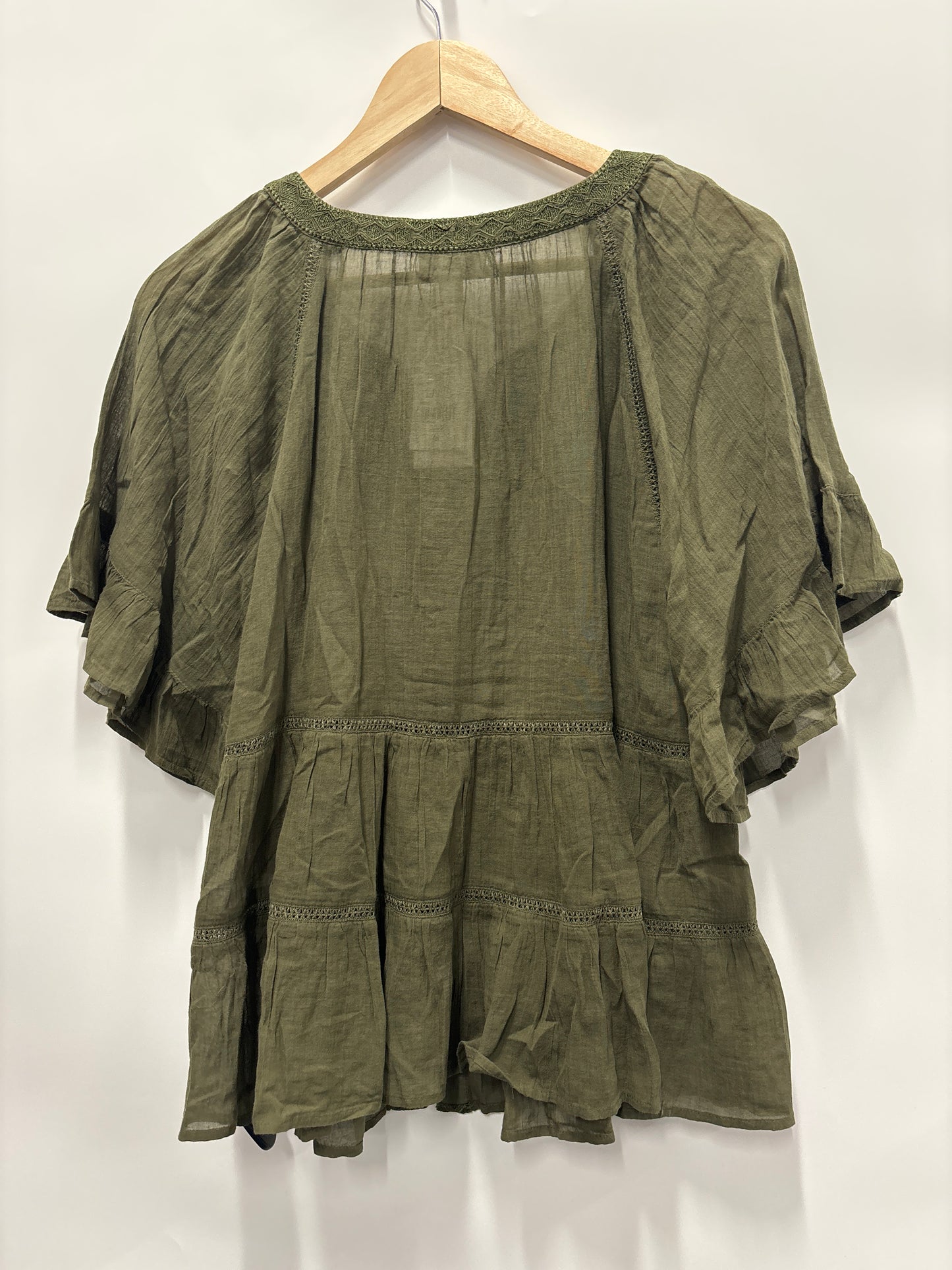 Top Short Sleeve By J Jill In Green, Size: S