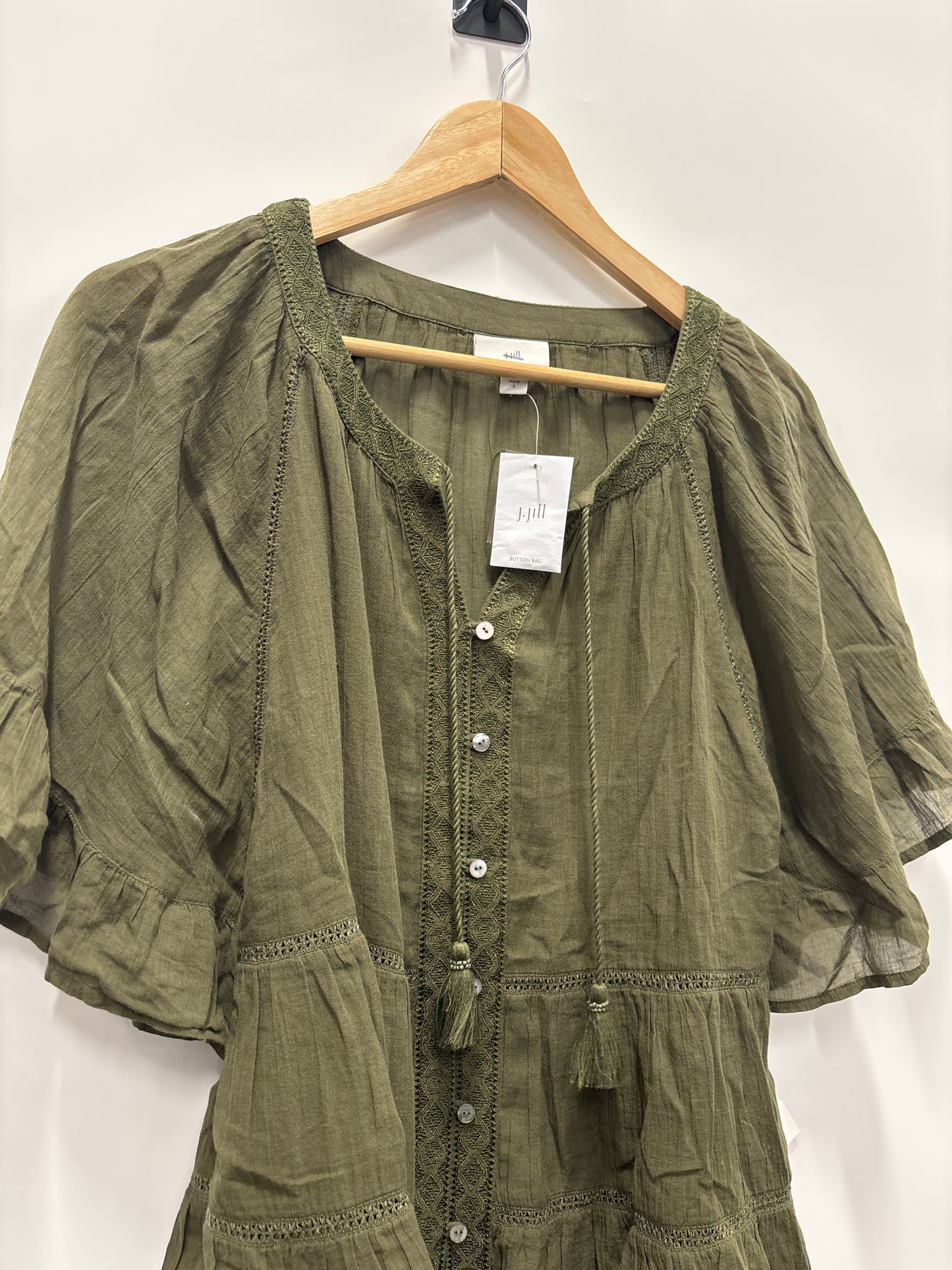 Top Short Sleeve By J Jill In Green, Size: S